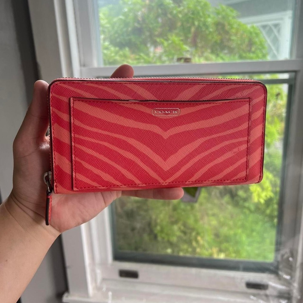 y2k 2000s Coach Zebra Monogram Wallet / organizer